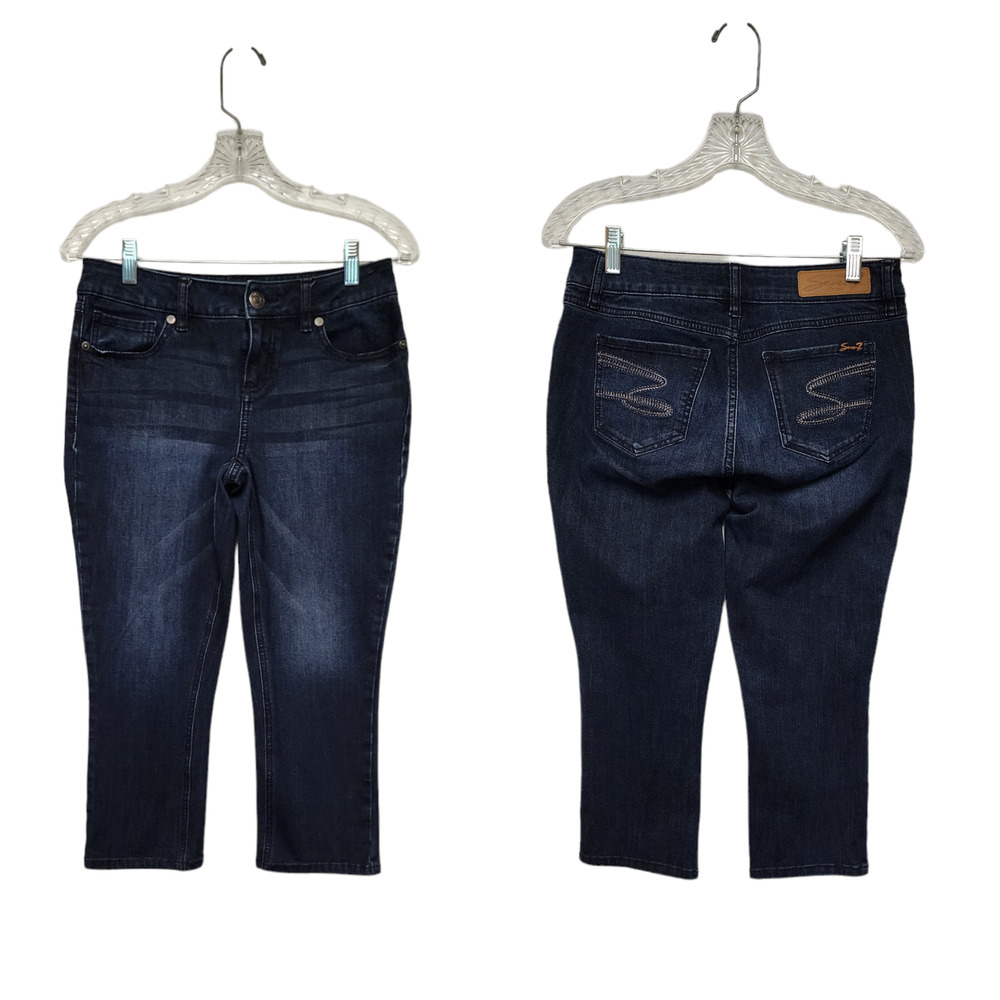 SEVEN7 BLUE DENIM Ankle Cropped Skinny Jeans Size 4